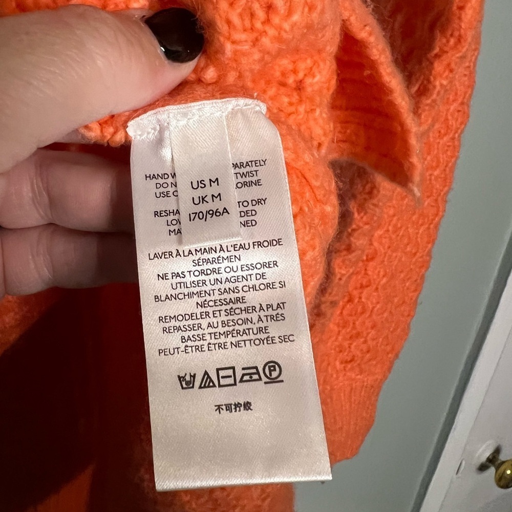 Anthropologie Bia‎ Oversized Mock Neck Knit Sweater acrylic/alpaca - Picture 4 of 7